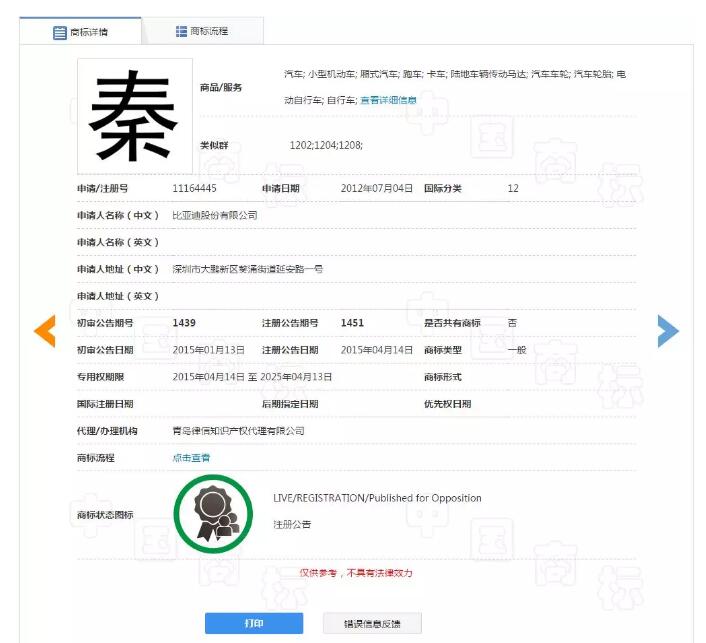 比亞迪一口氣注冊了唐宋元明清商標......
