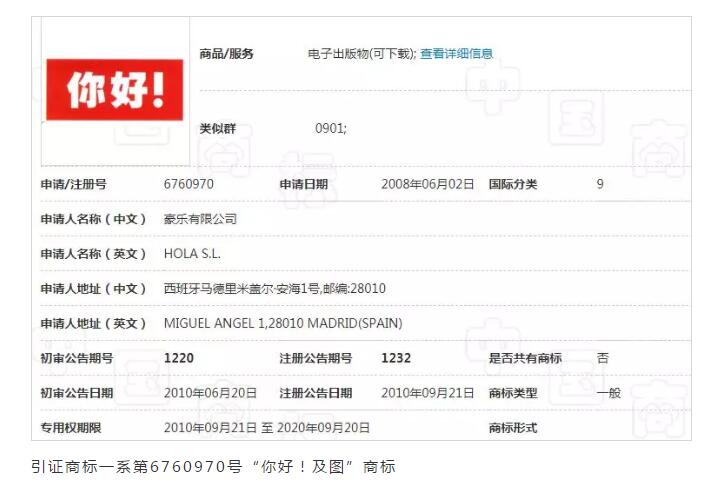 Hello=你好？ 近似不近似，看法院說法！