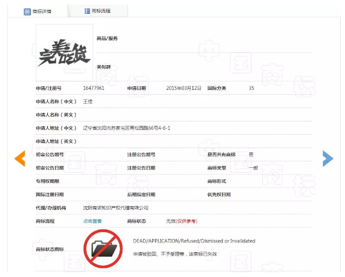 “完美吃貨”不完美，注冊商標被駁回！