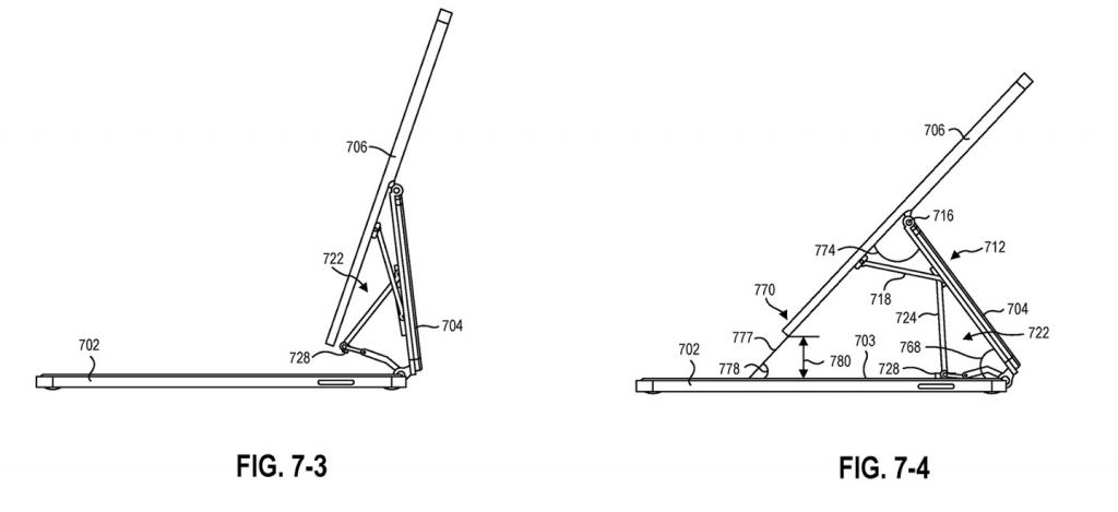 2021年7月28日微軟 Surface 新專利曝光，類似蘋果 iPad 妙控鍵盤設(shè)計(jì)