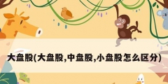 大盤(pán)股(大盤(pán)股,中盤(pán)股,小盤(pán)股怎么區(qū)分)